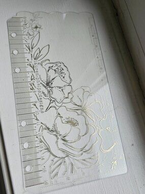 Lauren Phelps Designs - Just Be Gold Foil Pencil Board, Weeks/Personal Rings